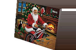 Alle Jahre wieder bestückt Wera seinen Adventskalender mit kalorienfreien Werkzeug-Überraschungen und lässt damit echte Schrauberherzen höher schlagen.