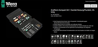 Wera Werkzeuge GmbH Produktprofil