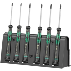 2067/6 Jeu de tournevis électronicien TORX® BO + Rack, 6 pièces