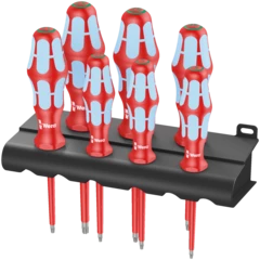 3167 i/7 TORX® Jeu de tournevis, acier inoxydable + Rack, 7 pièces