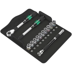 8006 SC 1 Jeu cliquet Zyklop Hybrid, à carré 1/2", métrique, 13 pièces