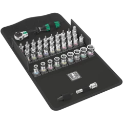 8100 SA All-in Jeu cliquet Zyklop Speed, à carré 1/4", avec fonction de retenue, métrique, 42 pièces