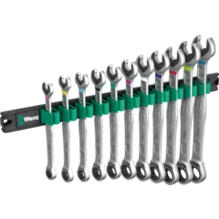 9630 Barre magnétique 6000 Joker 1 Jeu de clés mixtes à cliquet, 11 pièces